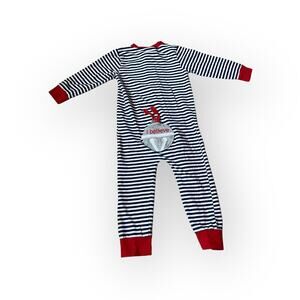 The Smocking Dog Polar Express Zip Up Appliqué Jammies